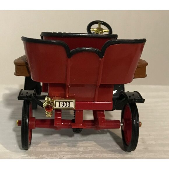 Vintage Red1903 Model Car With Gold Accents & Black Seats 3.5 X  3' - Picture 5 of 16